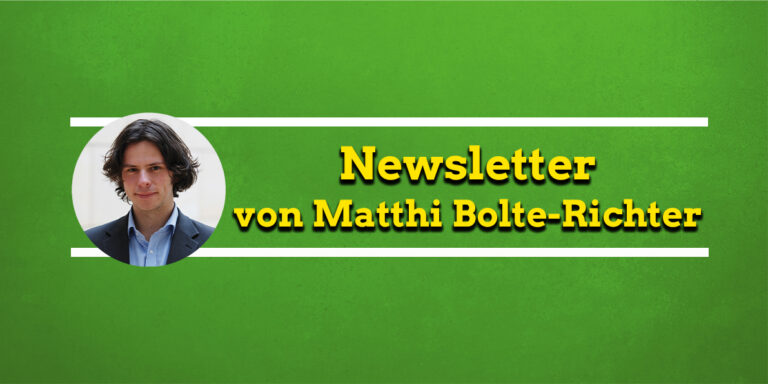 Matthi Bolte-Richter: Newsletter Wissenschaftspolitik – Dezember 2018